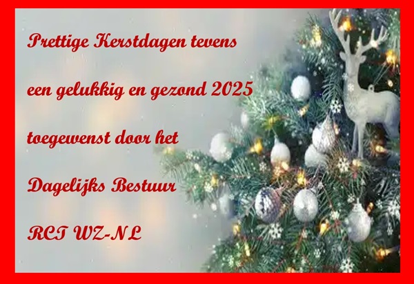 Prettige feestdagen en een gelukkig 2025