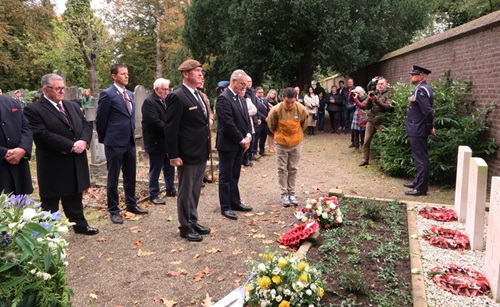 Herdenking Oude Kerkhof bij Afd. Roermond en Venlo